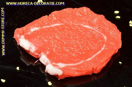 Rindersteak, 13x11x1 cm - Attrappe