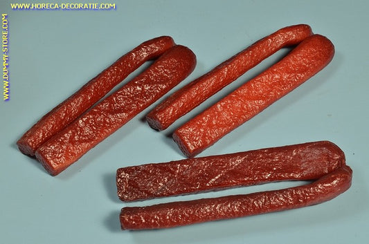Trockenwurst, 3 Stück - 165x60 mm - Attrappe