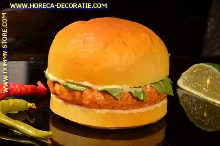 Hamburger (Brötchen) 10x8 cm Attrappenimitat