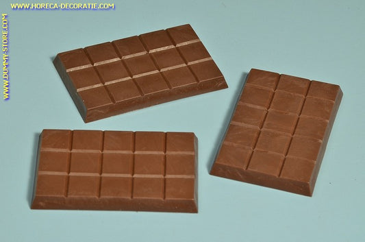 Schokoladentafel, dunkel, 3 Stück - 7x10 cm