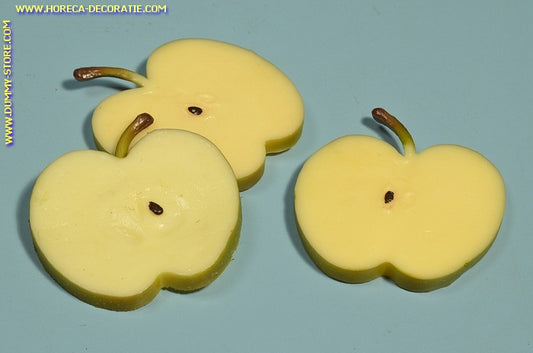 Apfel, Scheiben, 3 Stück (Dekoration) Attrappe - Fake