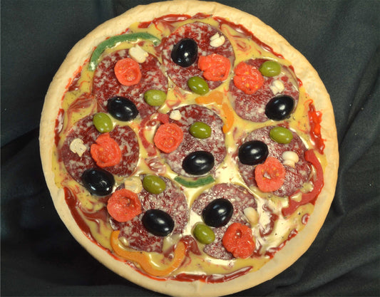 Pizza, Salami – gefälscht